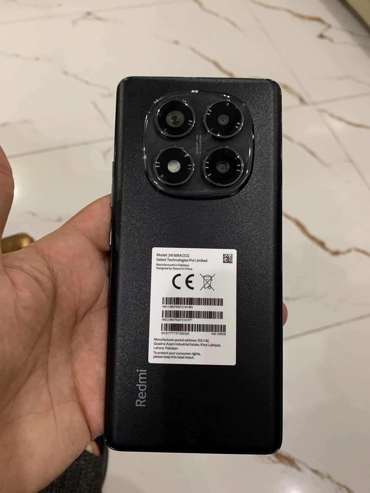 Xiaomi Redmi Note 14 Pro · 256GB · Midnight black — Excellent condition, 256 GB, Midnight black for sale in Gujrat